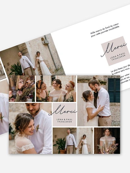 Carte de remerciements Lasting Memories