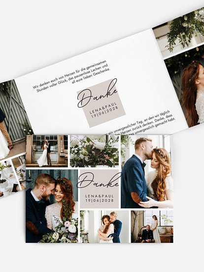 Dankeskarte Hochzeit Lasting Memories