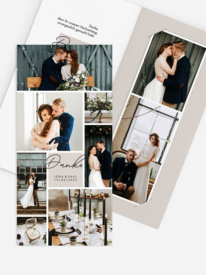 Dankeskarte Hochzeit Lasting Memories