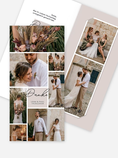 Dankeskarte Hochzeit Lasting Memories