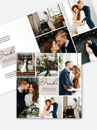 Dankeskarte Hochzeit Lasting Memories