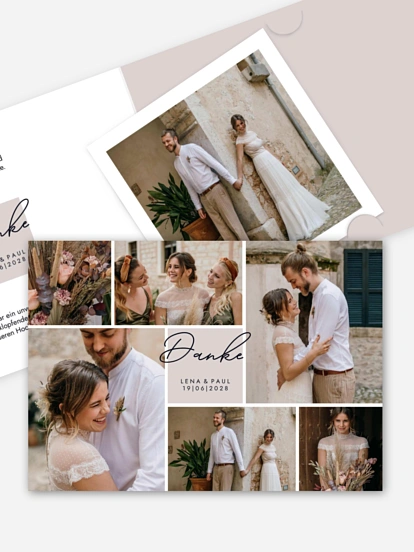 Dankeskarte Hochzeit Lasting Memories