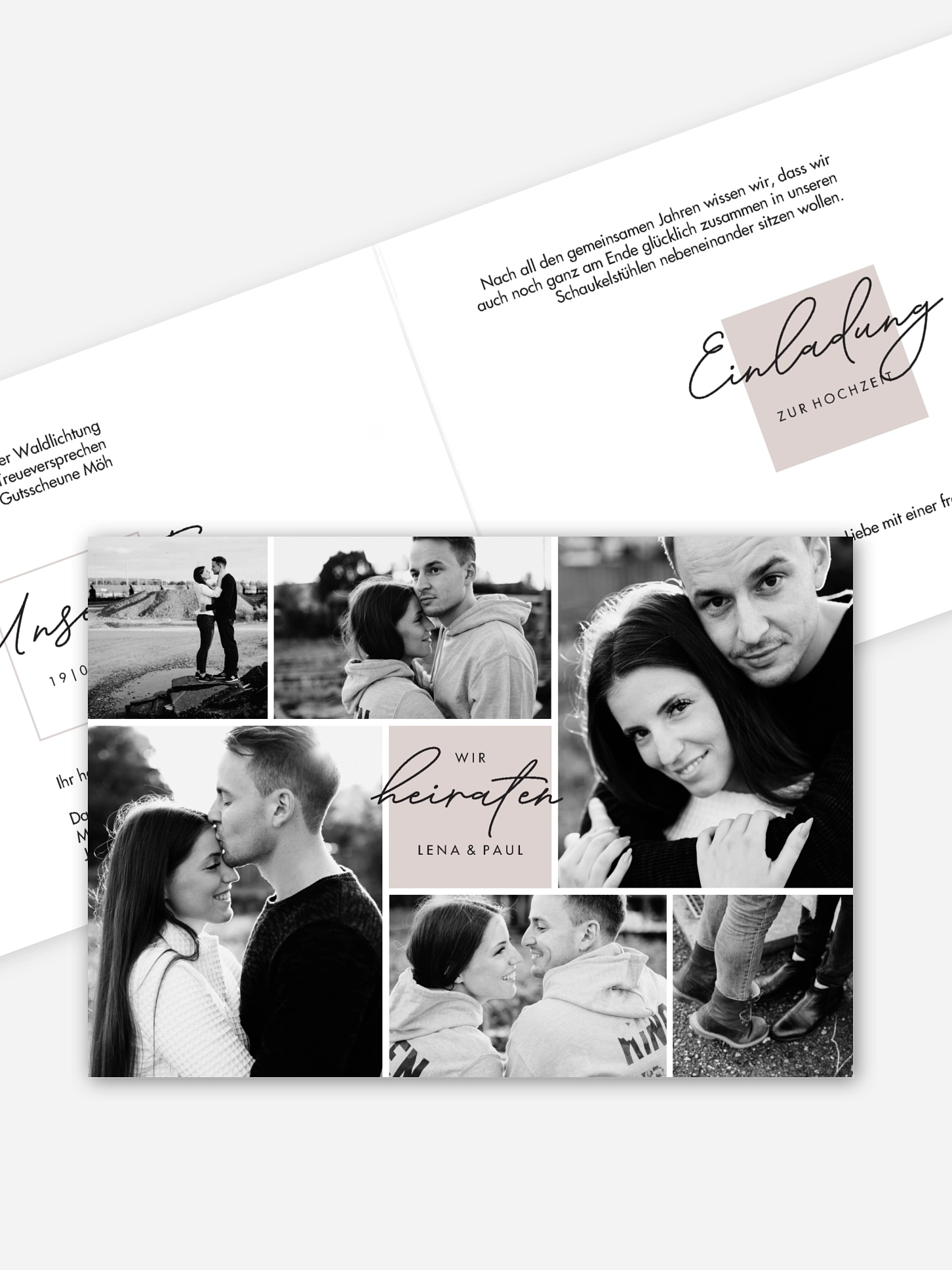 Hochzeitseinladung Lasting Memories