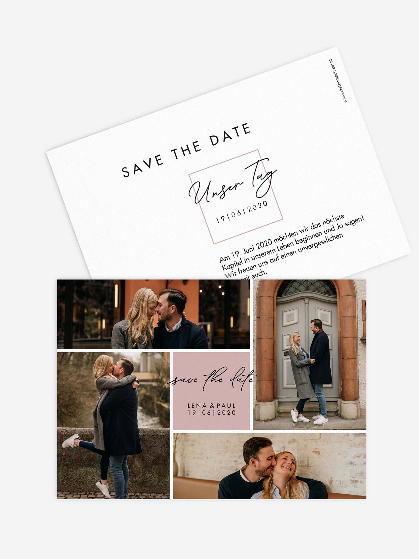 Save-the-Date Karte Lasting Memories