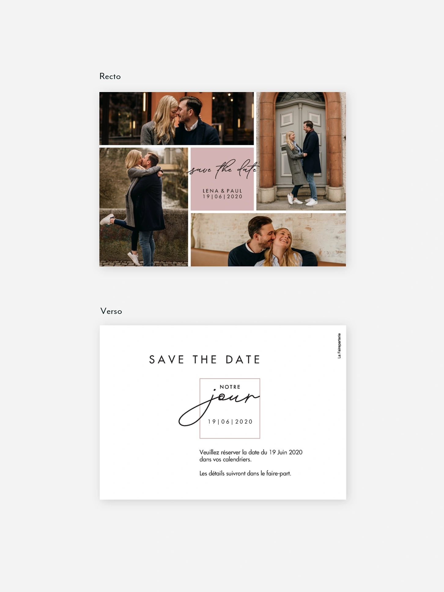 Save the date Lasting Memories