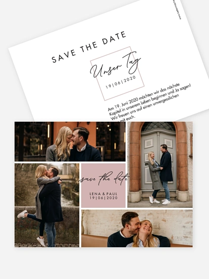 Save-the-Date Karte Lasting Memories