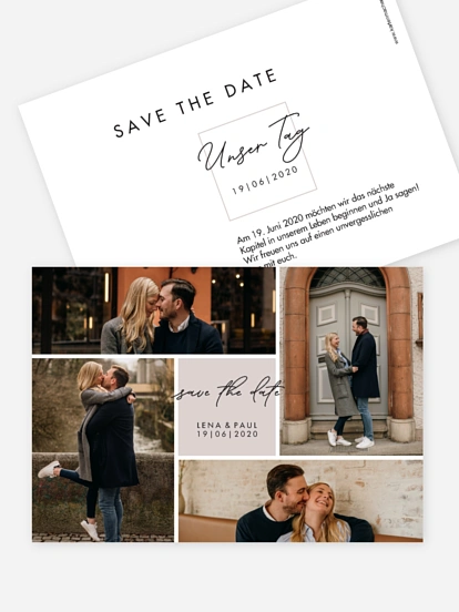 Save-the-Date Karte Lasting Memories