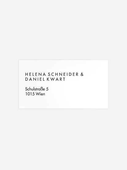 Empfängeraufkleber Hochzeit Ewig Dein