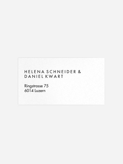 Empfängeraufkleber Hochzeit Ewig Dein