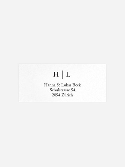 Absenderaufkleber Hochzeit Golden Love