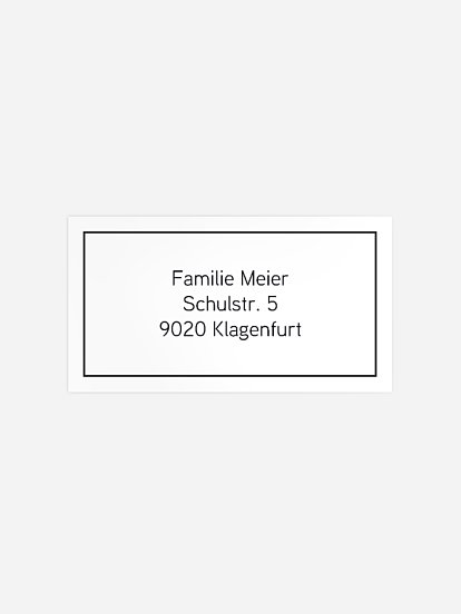 Empfängeraufkleber Trauer Golden Love Premium