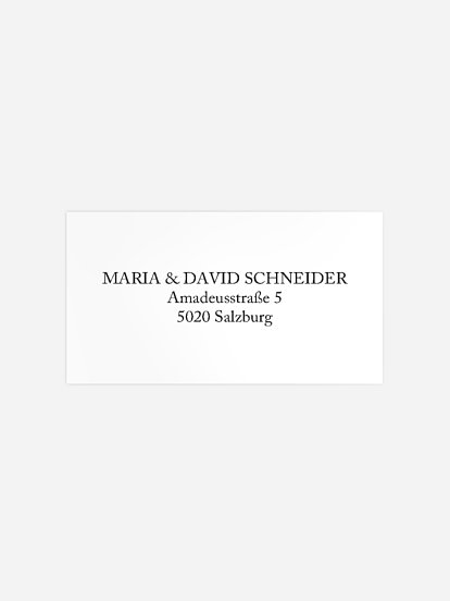 Empfängeraufkleber Hochzeit Golden Love