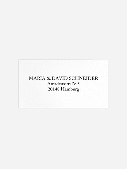 Empfängeraufkleber Hochzeit Golden Love