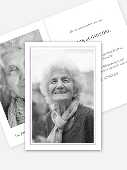 Trauerkarte Golden Love Premium