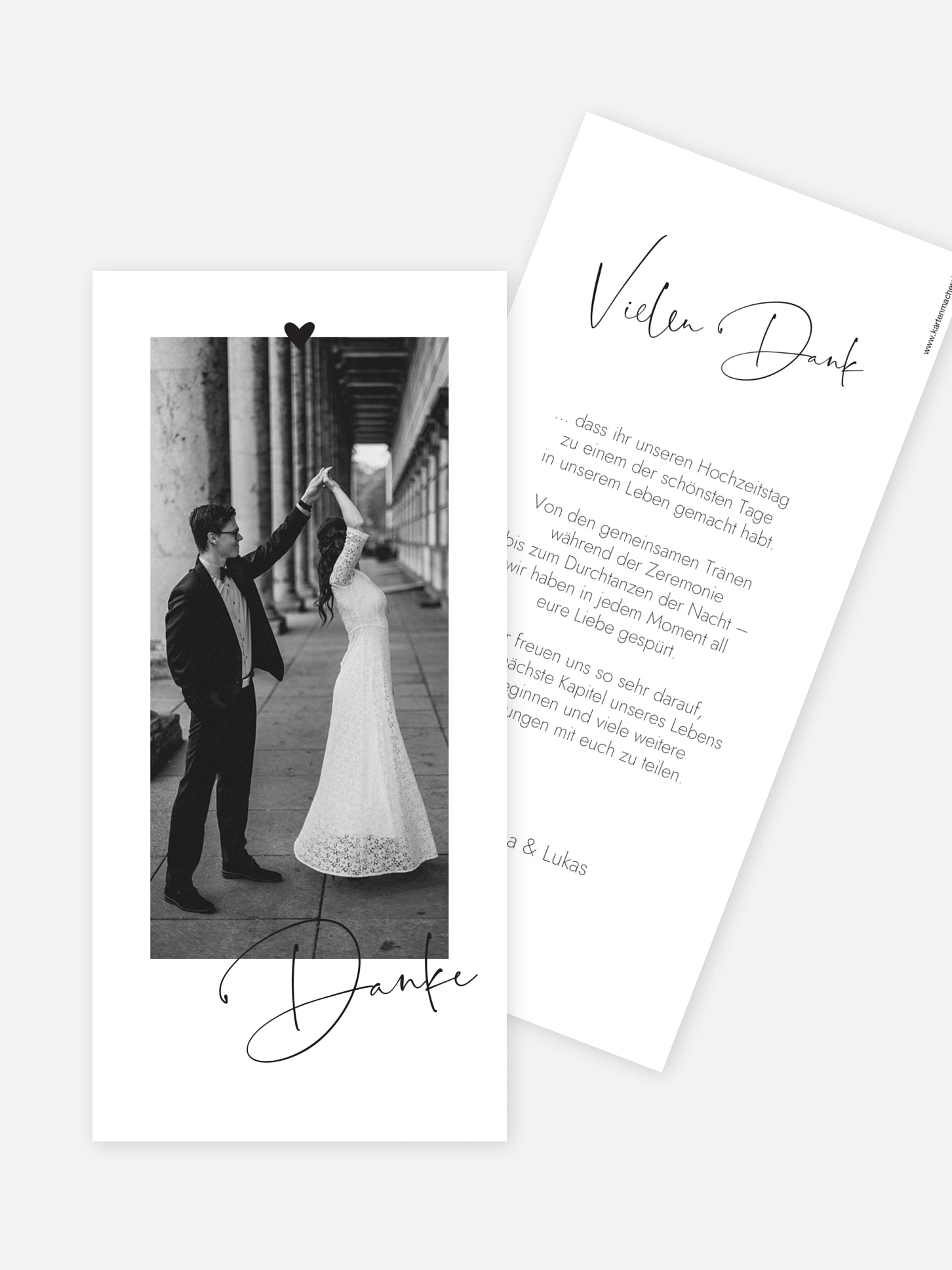 Dankeskarte Hochzeit Lovevibes
