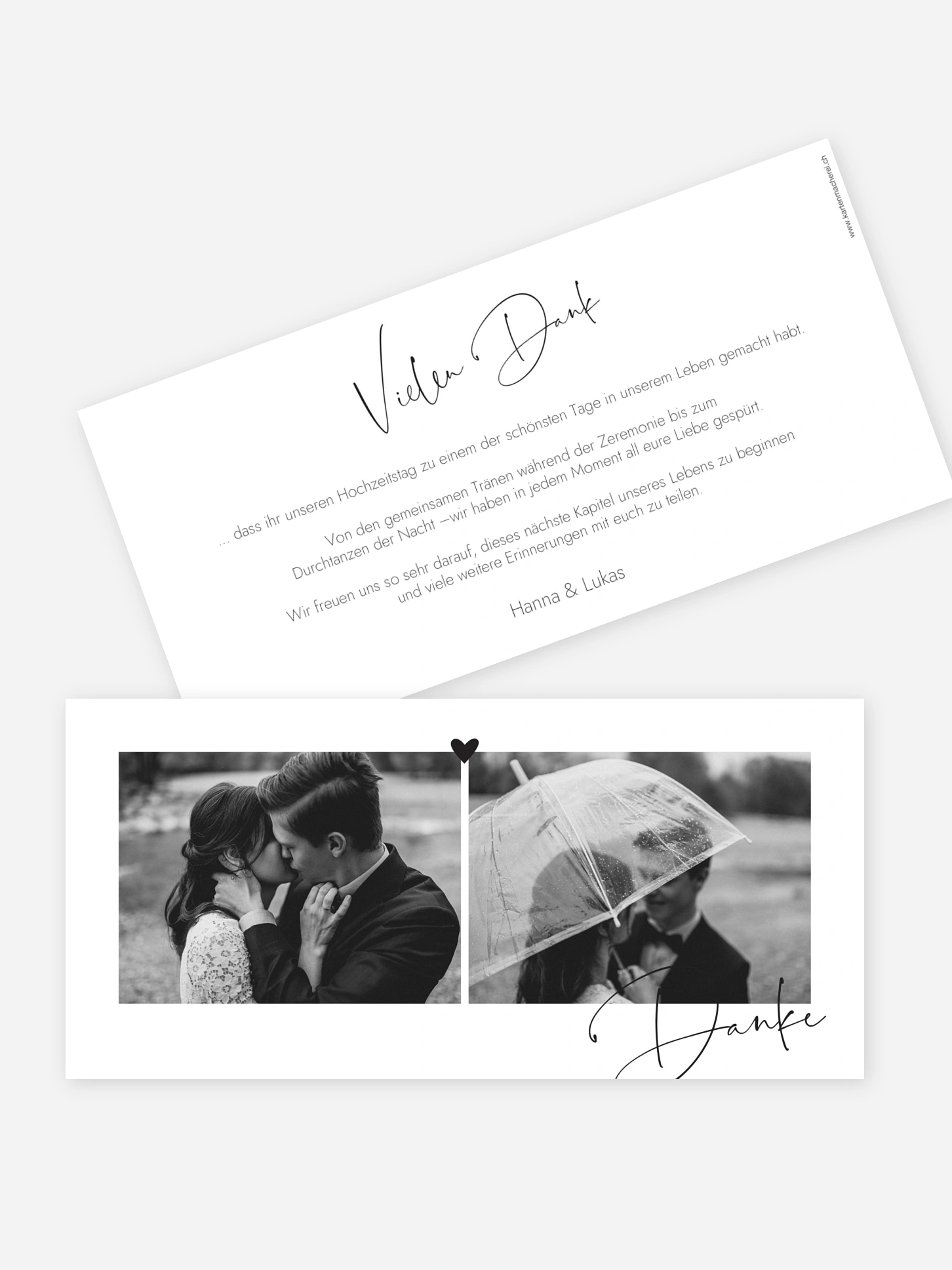 Dankeskarte Hochzeit Lovevibes