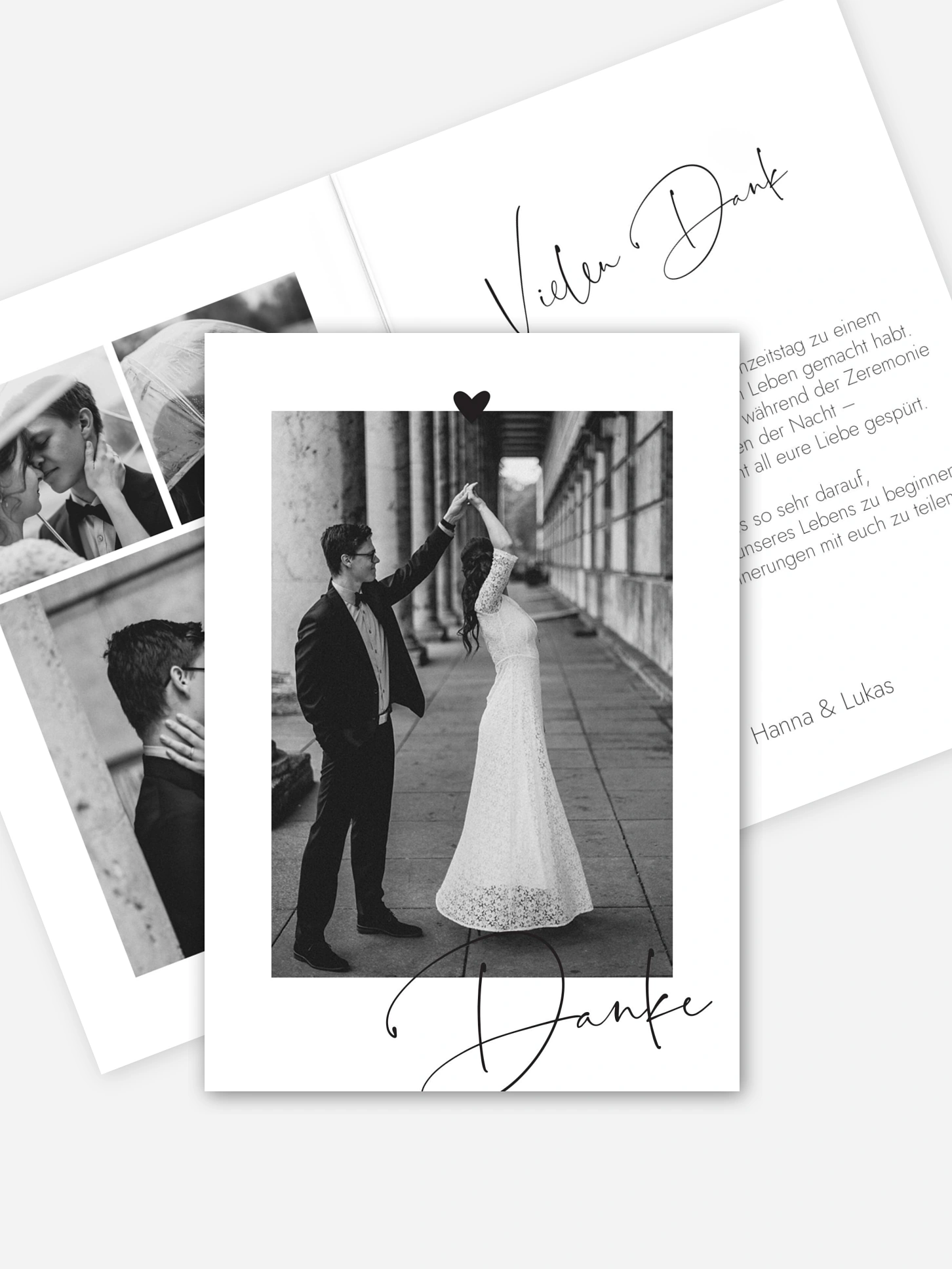 Dankeskarte Hochzeit Lovevibes