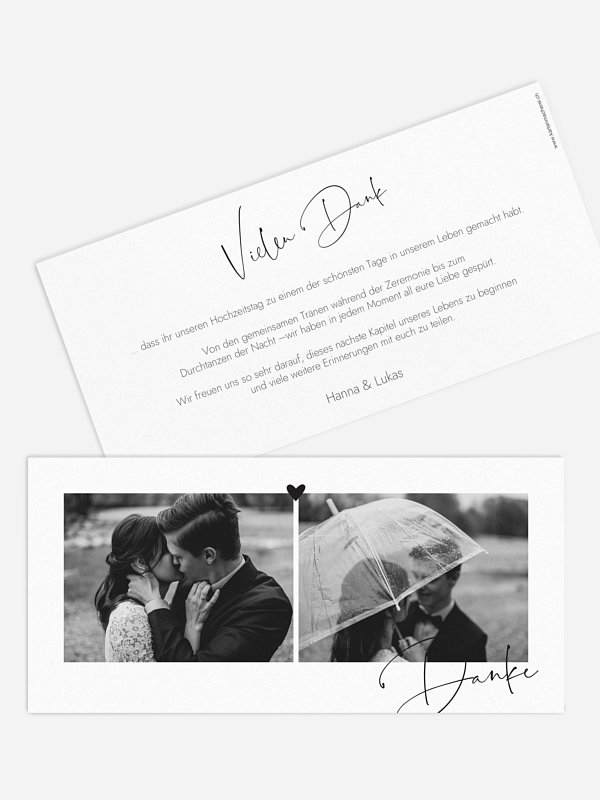 Dankeskarte Hochzeit Lovevibes
