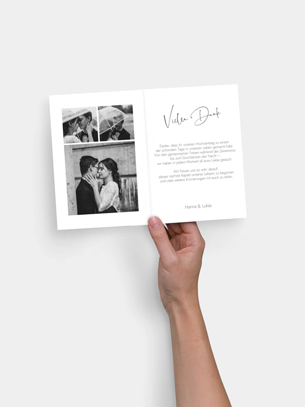 Dankeskarte Hochzeit Lovevibes