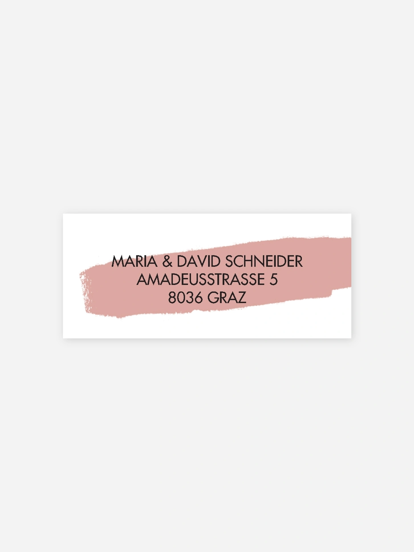 Absenderaufkleber Hochzeit Blush