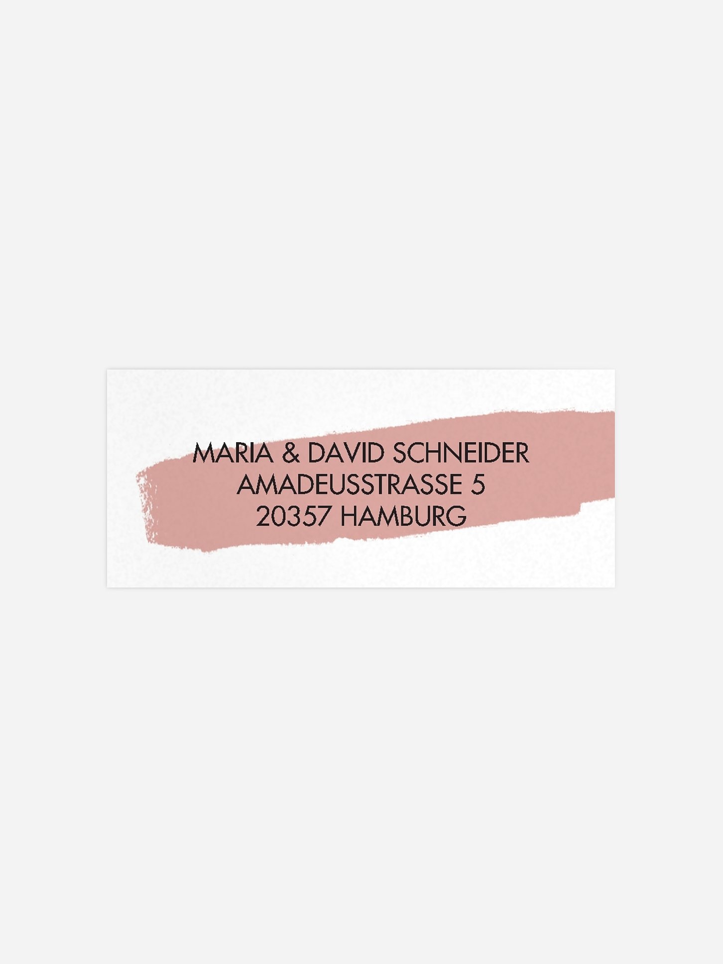 Absenderaufkleber Hochzeit Blush