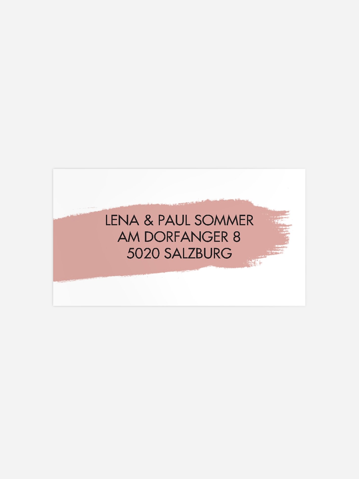 Empfängeraufkleber Hochzeit Blush