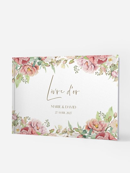 Livret Messe Mariage Herbier Romance, Couverture Florale