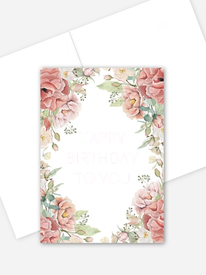 Grußkarte Romantic Garden