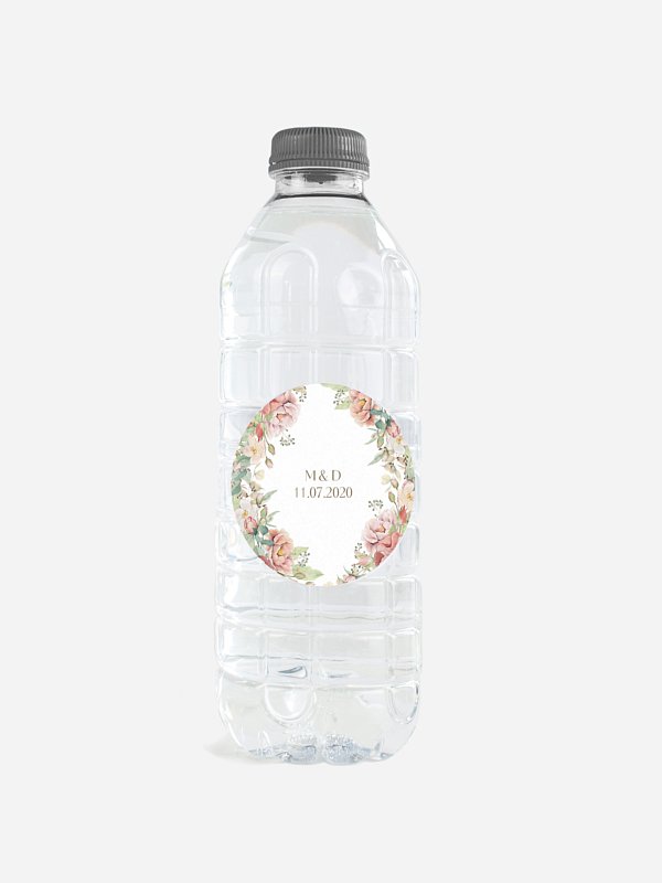 Étiquette cadeau mariage Jardin romantique