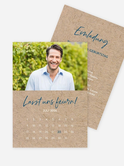 Einladung 40. Geburtstag Crafty