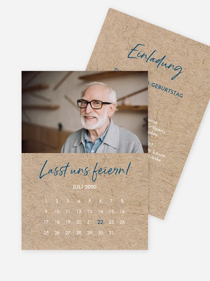 Einladung 70. Geburtstag Crafty