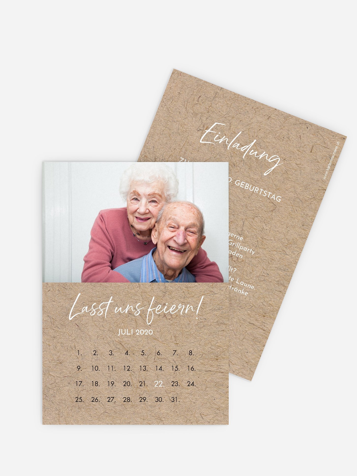 Einladung 90. Geburtstag Crafty