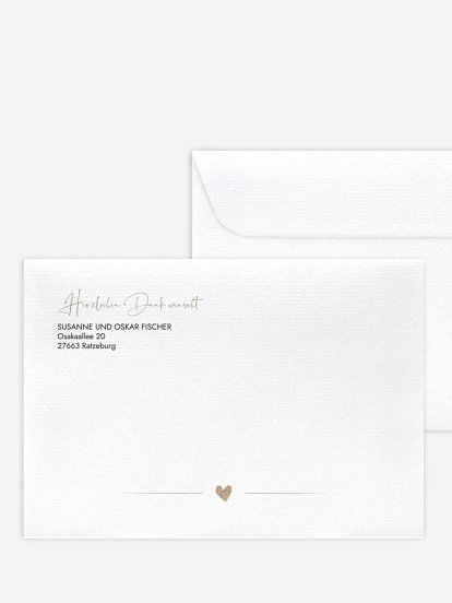 Bedruckte Umschläge Geburt Crafty