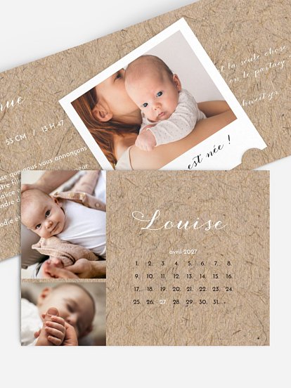 Faire-part naissance Crafty