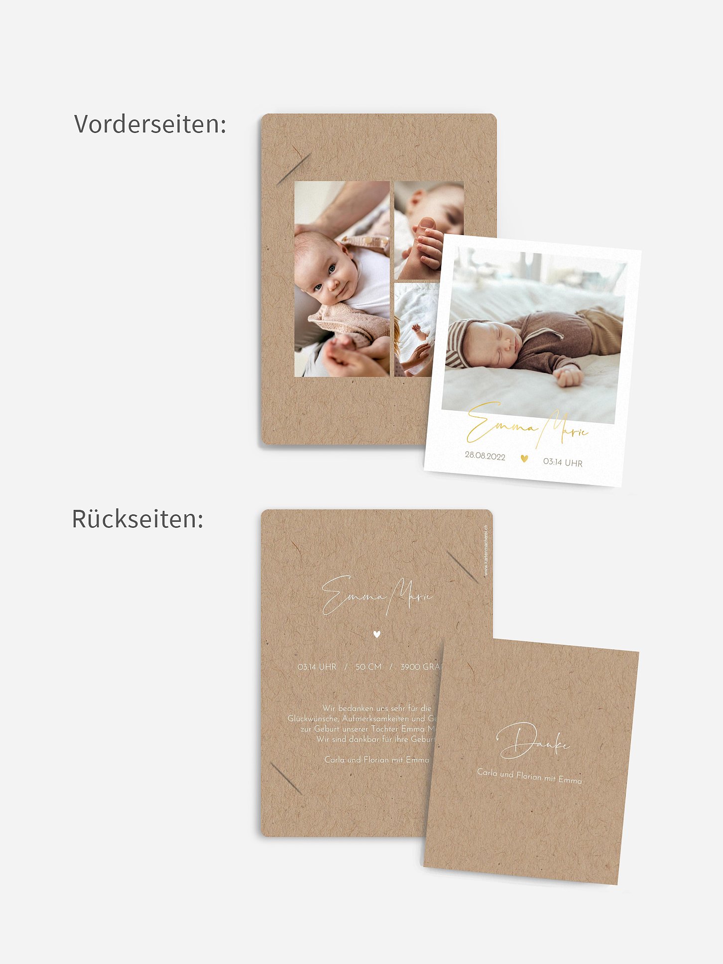 Geburtskarte Crafty