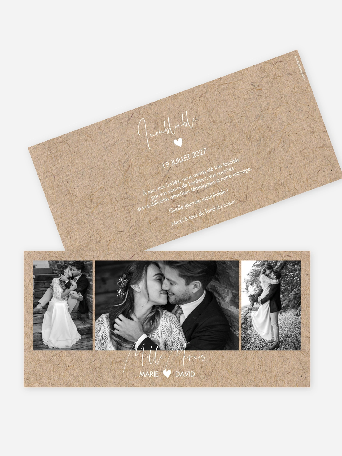 Carte de remerciements Crafty