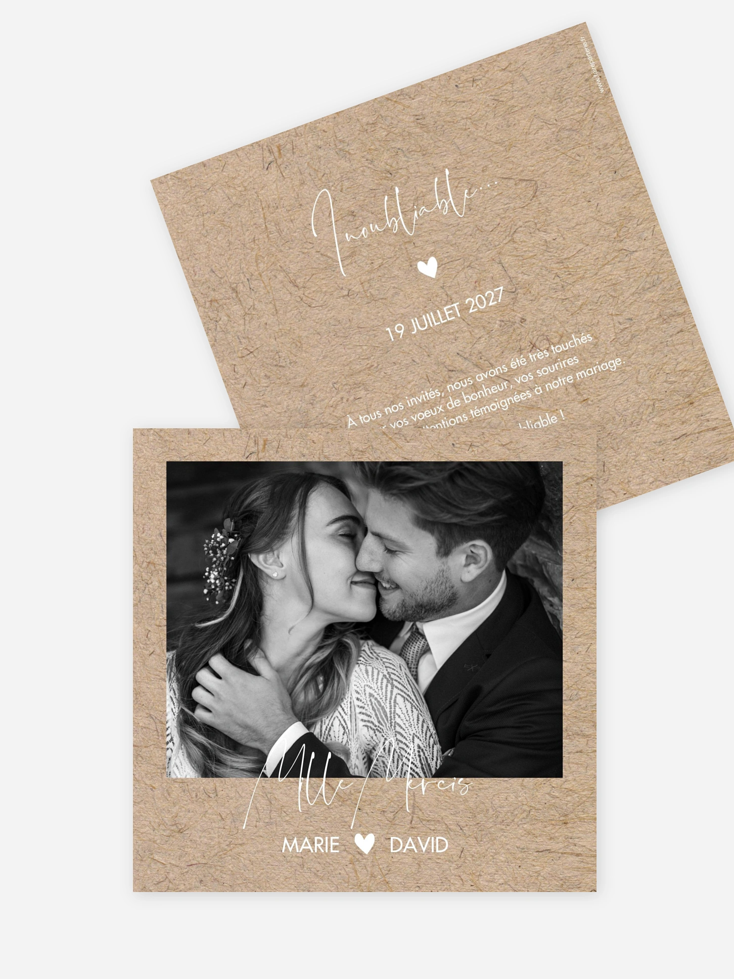 Carte de remerciements Crafty