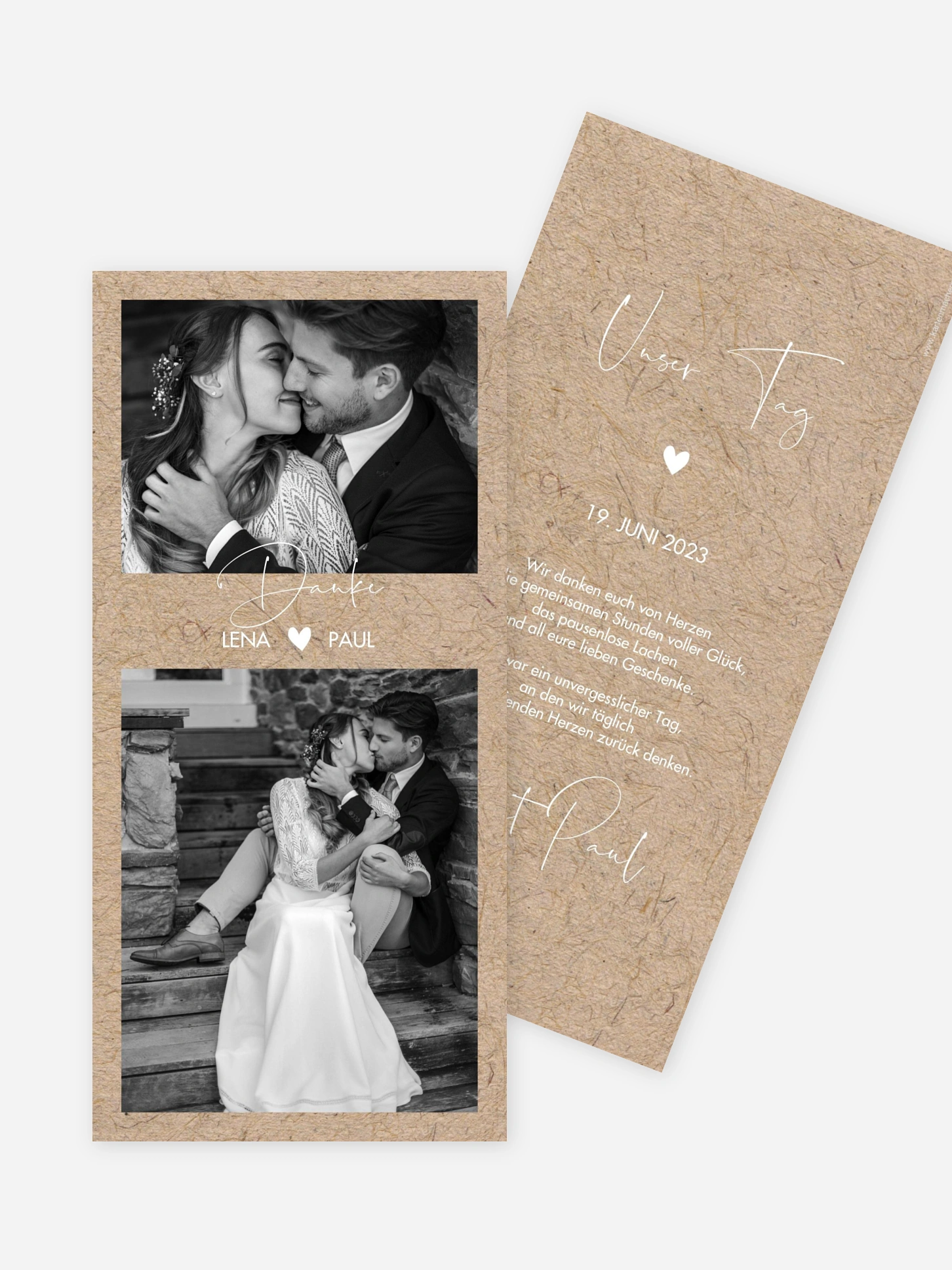Dankeskarte Hochzeit Crafty