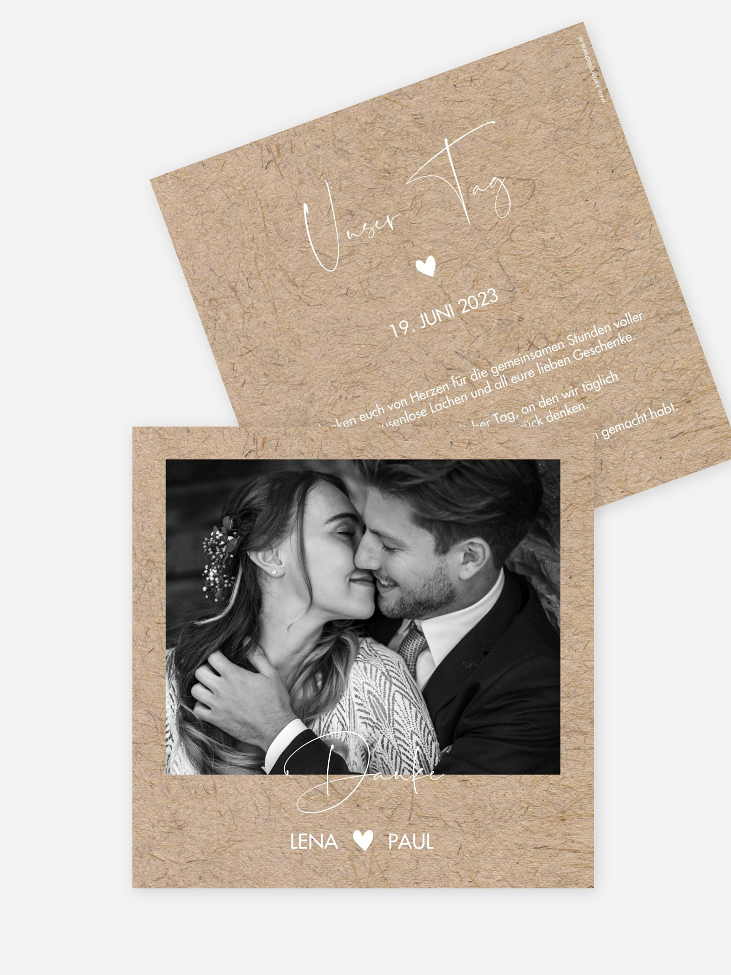 Dankeskarte Hochzeit Crafty