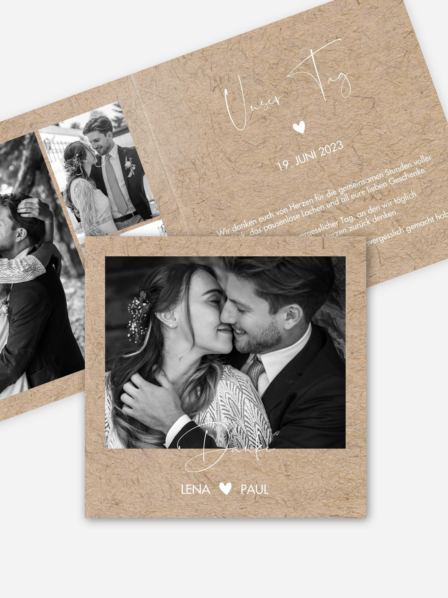 Dankeskarte Hochzeit Crafty
