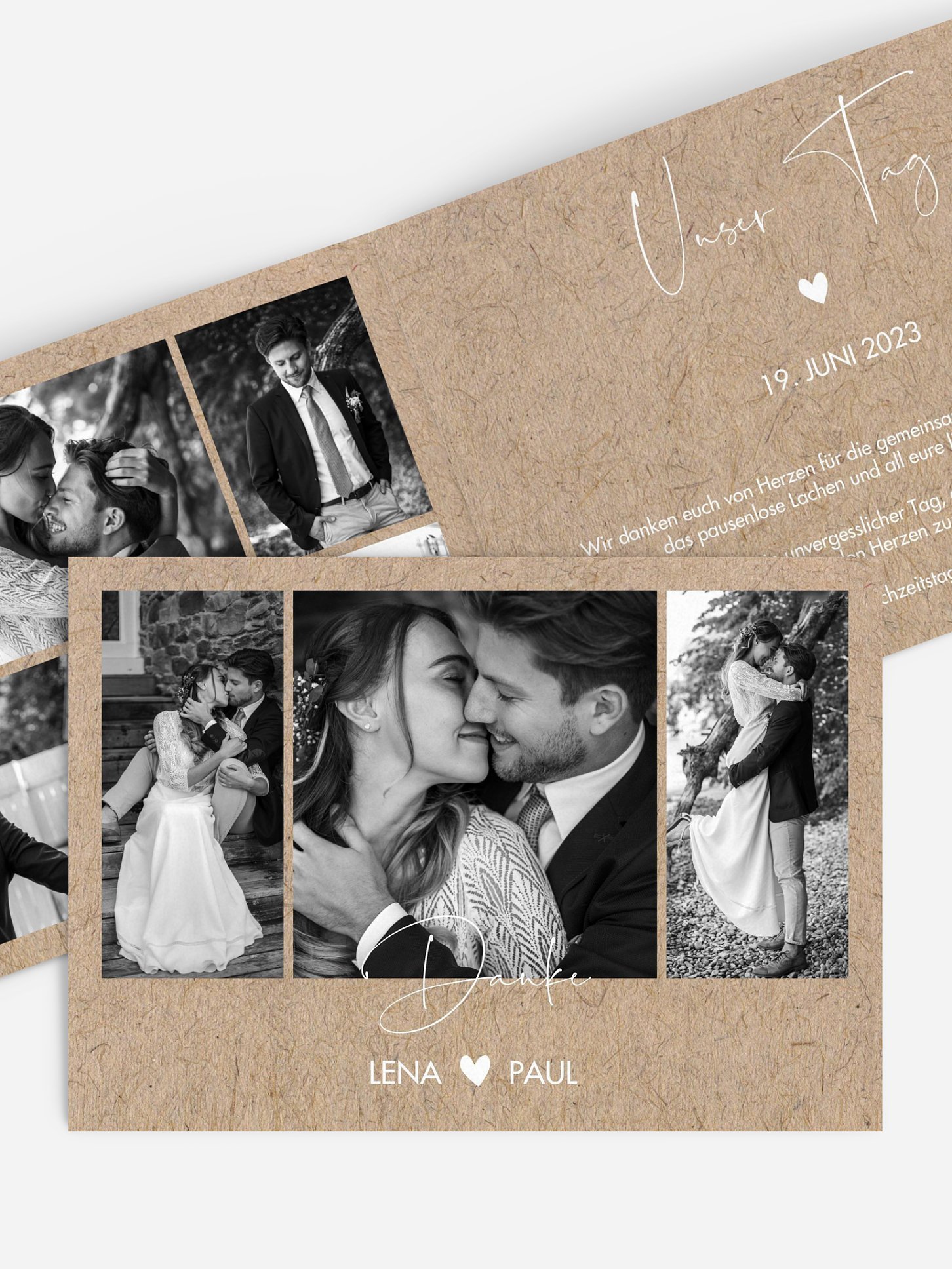 Dankeskarte Hochzeit Crafty