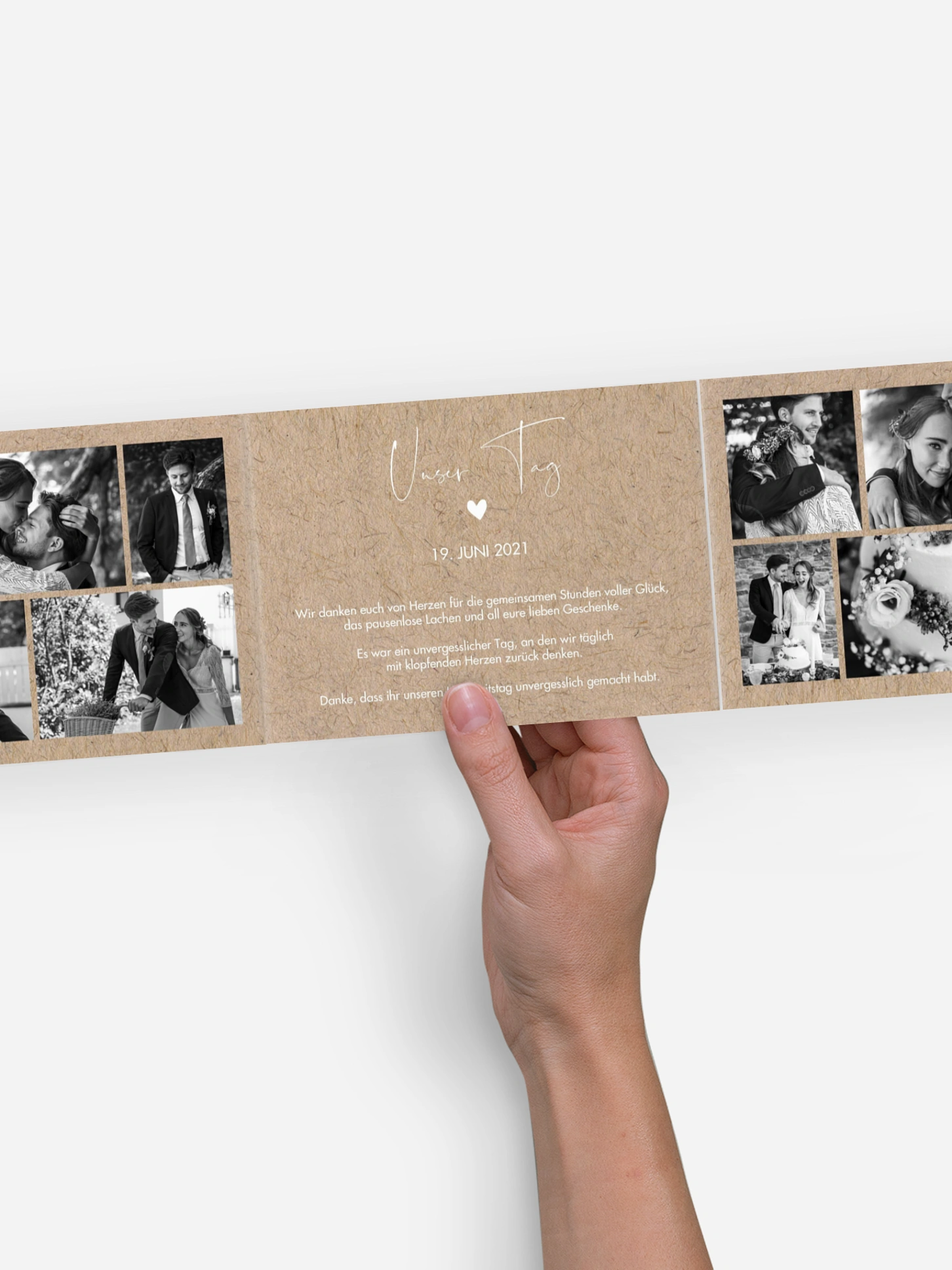 Dankeskarte Hochzeit Crafty