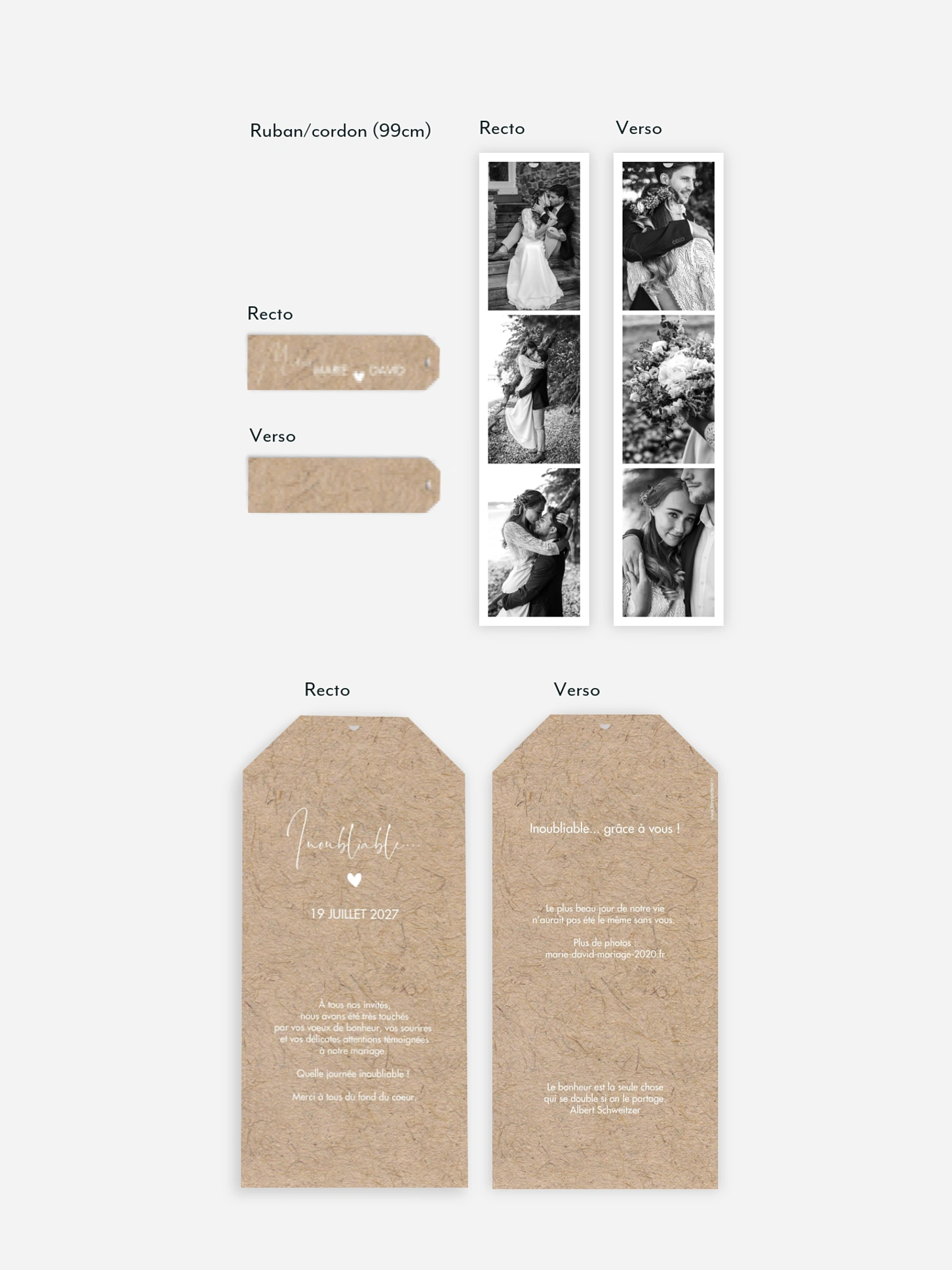 Carte de remerciements Crafty