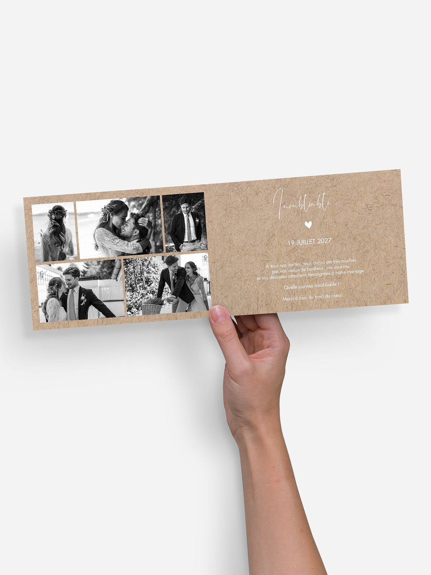 Carte de remerciements Crafty