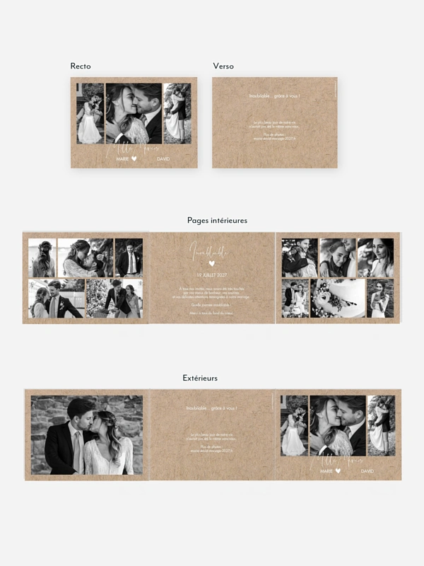 Carte de remerciements Crafty