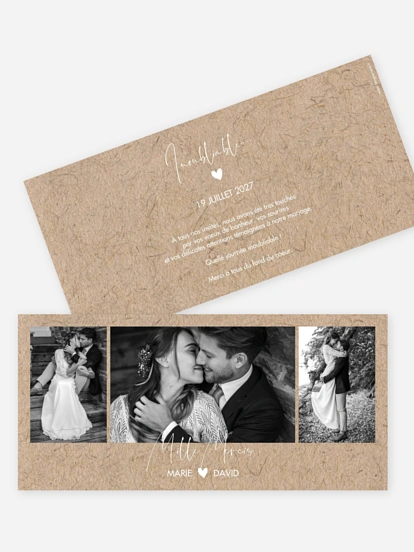Carte de remerciements Crafty