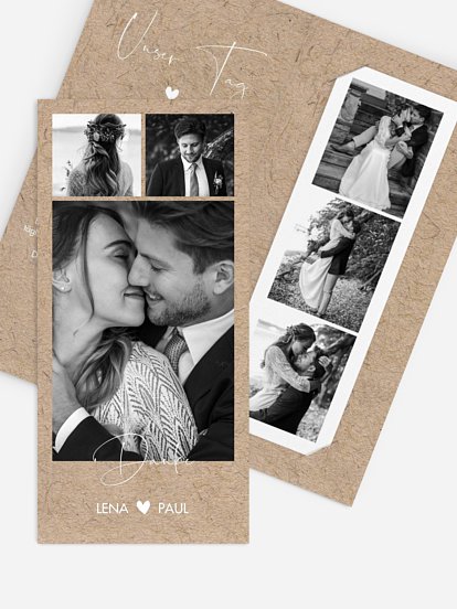 Dankeskarte Hochzeit Crafty