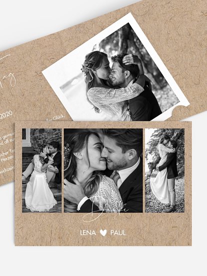 Dankeskarte Hochzeit Crafty