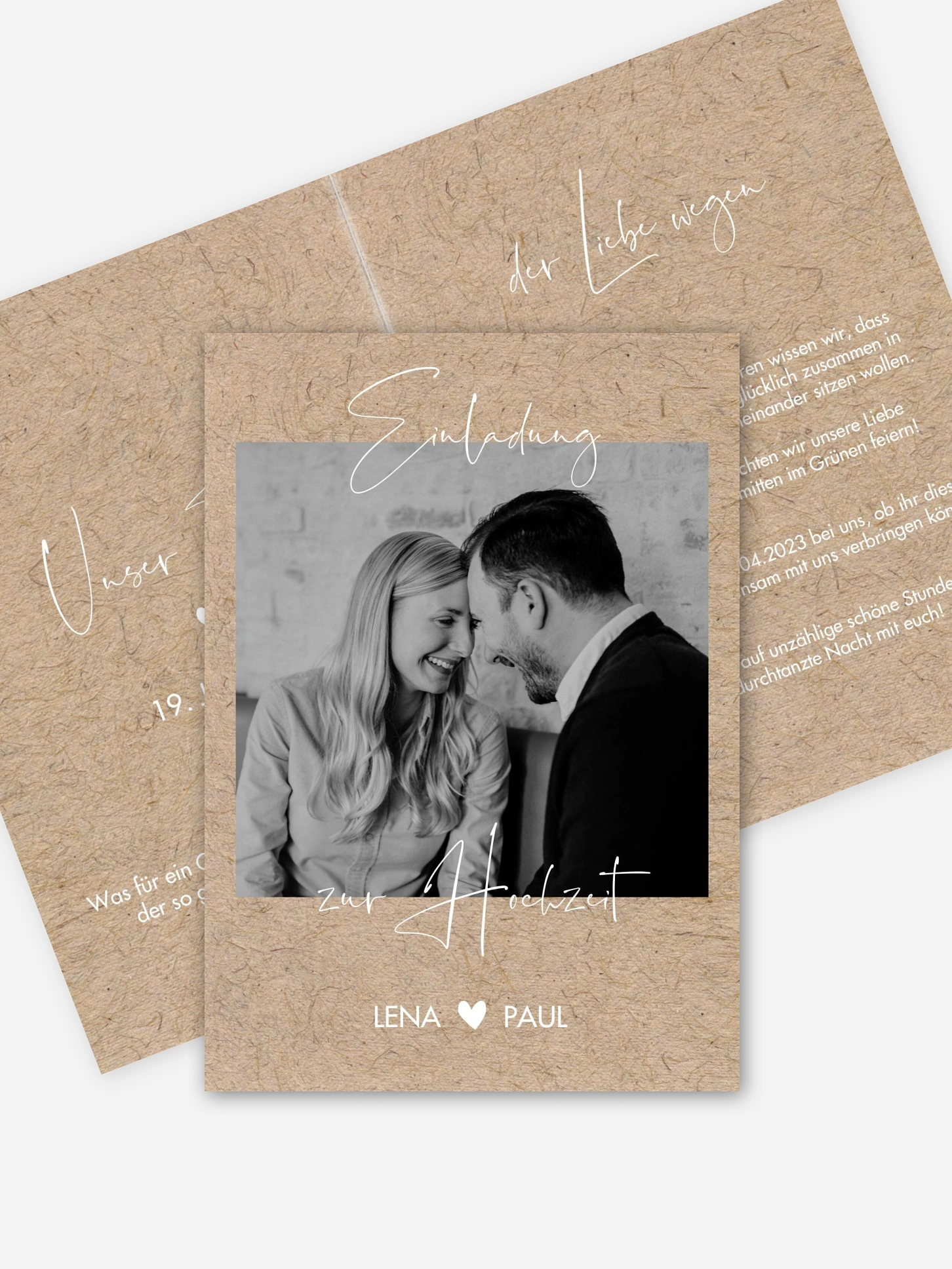 Hochzeitseinladung Crafty