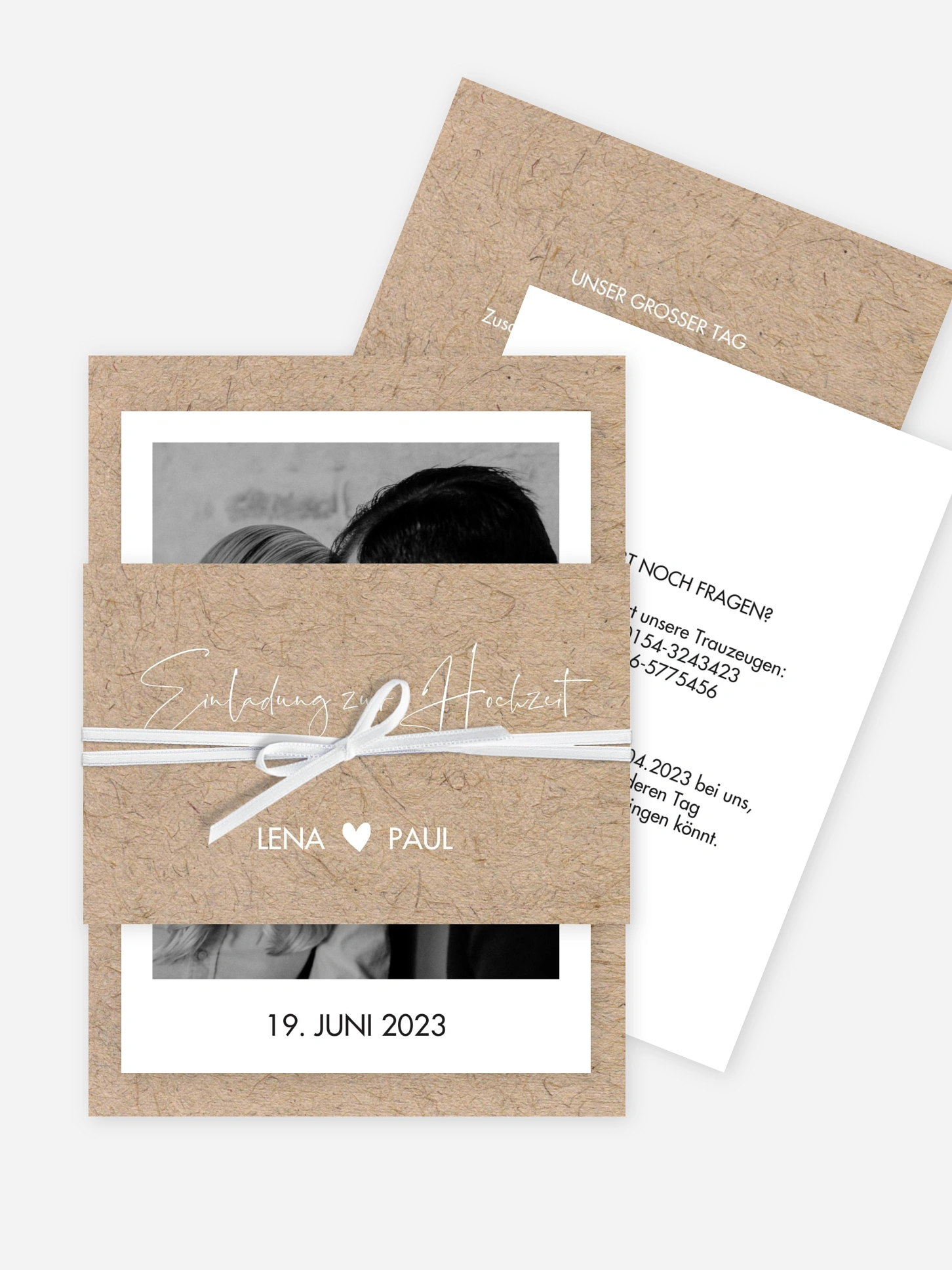 Hochzeitseinladung Crafty